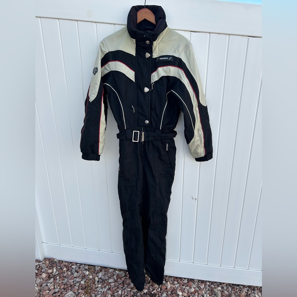 Vintage! Women’s DESCENTE 1-Piece SKI SNOWSUIT sz 8